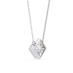 Stylish Princess Bezel Pendant