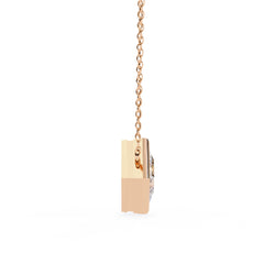 Stylish Princess Bezel Pendant