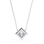 Stylish Princess Bezel Pendant