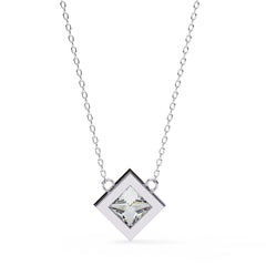 Stylish Princess Bezel Pendant