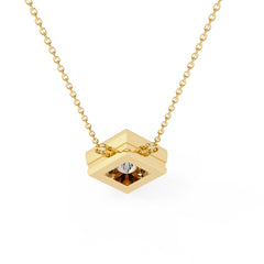 Stylish Princess Bezel Pendant