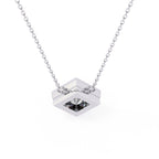 Stylish Princess Bezel Pendant