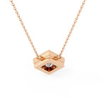 Stylish Princess Bezel Pendant