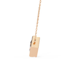 Stylish Princess Bezel Pendant