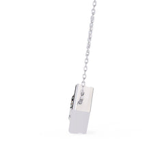 Stylish Princess Bezel Pendant