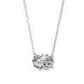 1.66 Carat Classic Oval Cut Lab Grown Diamond Basket Pendant
