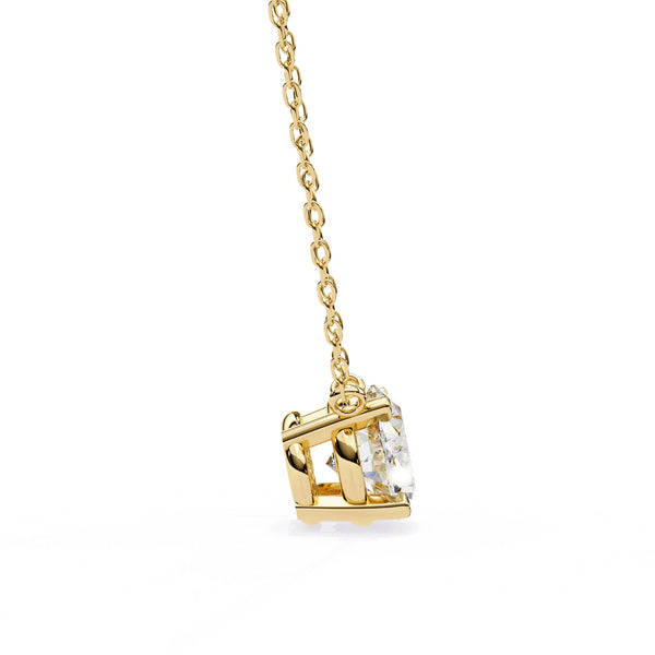 Classic Oval Lab Diamond Basket Pendant