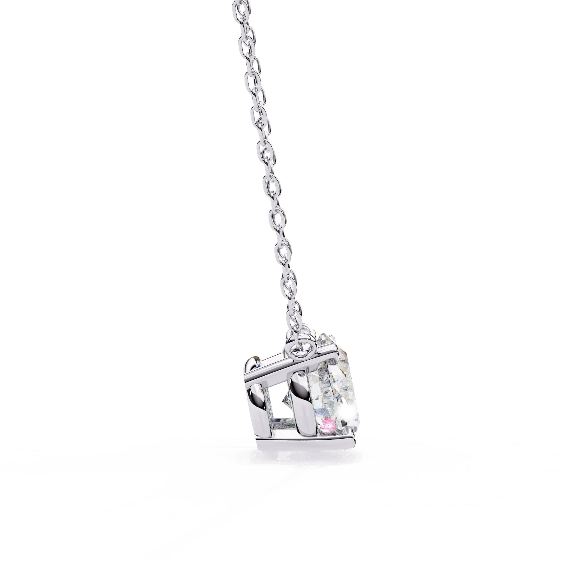 Classic Oval Lab Diamond Basket Pendant