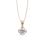 Charming Round Cut Lab Grown Diamond Pendant