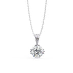 Charming Round Cut Lab Grown Diamond Pendant