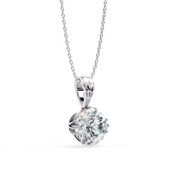 Charming Round Crown Pendant
