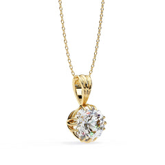 Charming Round Crown Pendant
