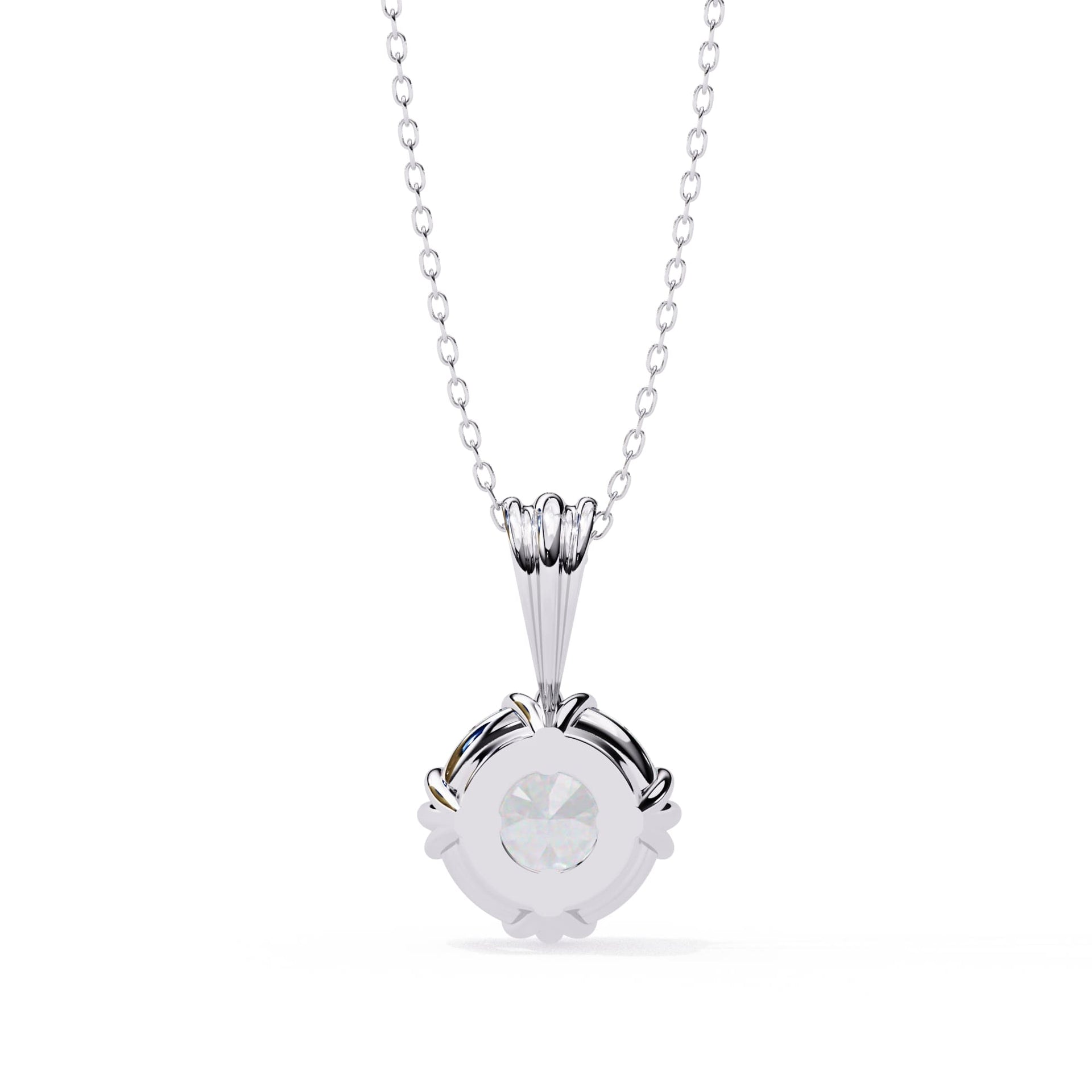 Charming Round Cut Lab Grown Diamond Pendant