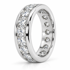 5 Carat Round Cut Lab Grown Diamond Wedding Band For Men