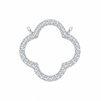 4 Carat Lab-Grown Diamond Four-Leaf Open Clover Necklace