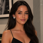 Woman wearing a black dress with Round And Marquise Yellow Gold diamond earrings  