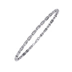 Diamond bracelet on a white background