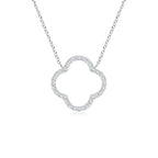 4 Carat Lab-Grown Diamond Four-Leaf Open Clover Necklace