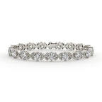 Diamond bracelet on a white background