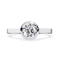 Diamond ring on a white background
