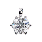 Diamond pendant on a white background