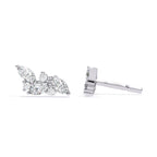 Diamond earring on a white background