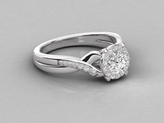 Classic Beauty Solitaire with Pave Accents