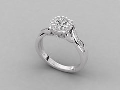 Classic Beauty Solitaire with Pave Accents