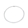 19 CT 16 Inches Station Necklace With 14K White Gold