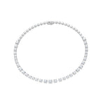 19 CT 16 Inches Station Necklace With 14K White Gold