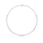 19 CT 16 Inches Station Necklace With 14K White Gold