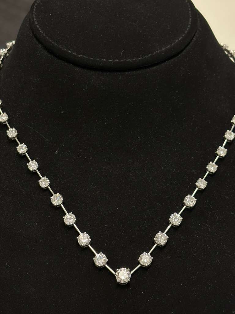 16 ct Station Lab Diamond necklace