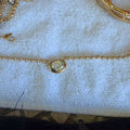 6.5 Carat Oval Diamond 14K Gold Ball Chain