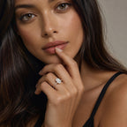 1.44 Carat Lab Grown Oval Cut Diamond Engagement Ring