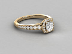 Romantic Sparkle Pave Engagement Ring