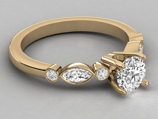 Sparkling Sunset Halo Solitaire