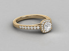 Timeless Elegance Pave Engagement Ring