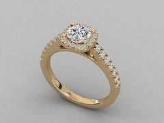 Timeless Elegance Pave Engagement Ring