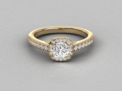 Timeless Elegance Pave Engagement Ring