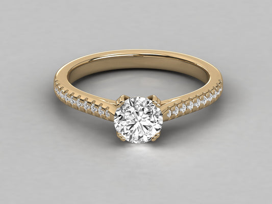 Eternal Elegance Pave Engagement Ring