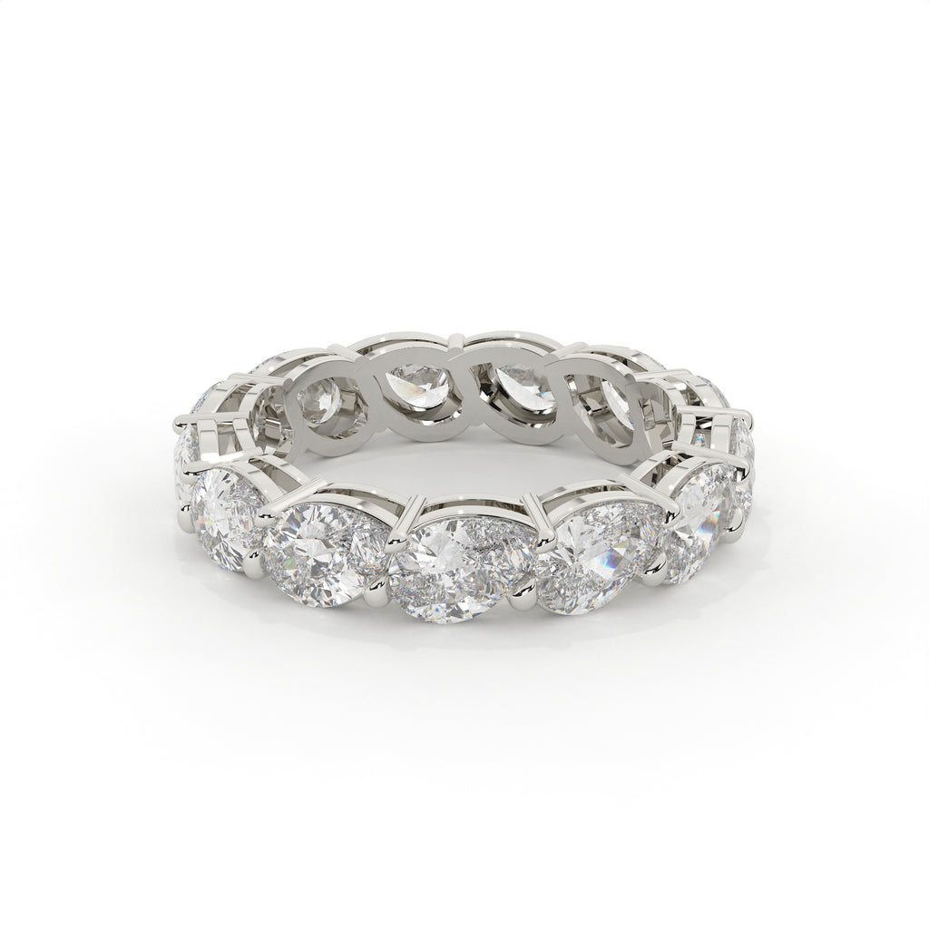 Diamond ring on a white background