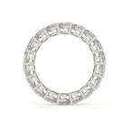 Diamond eternity ring on a white background