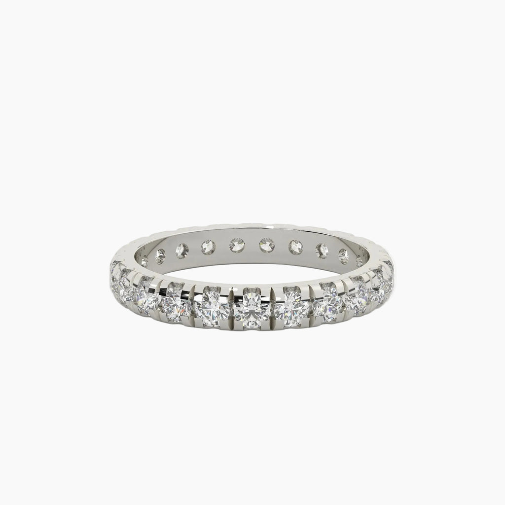 Diamond ring on a white background