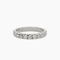 Diamond ring on a white background