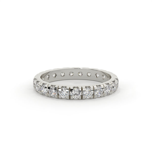 Diamond ring on a white background