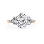 Diamond ring with a white background