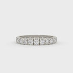 Modern Round Diamond Eternity Anniversary Band