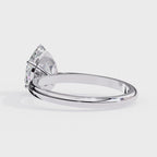 Lab Grown Diamond Pear Cut Solitaire Ring