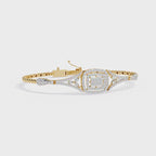 Fancy Bracelet With Round Cut Lab Diamond