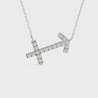Sagittarius Zodiac Sign Round Lab Diamond Pendant
